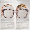 Dolarosey Reading Glasses Oversized 3 Pack Thick Large Frame Clear Vision Readers (3.0)