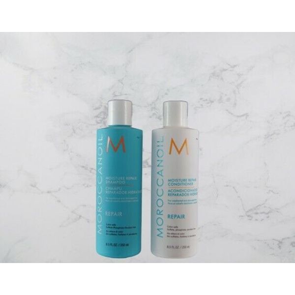 NEW Moroccanoil Moisture Repair Shampoo & Conditioner 8.5 oz/ 250 ml Combo Set