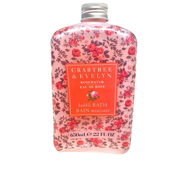 Crabtree & Evelyn Rosewater Bubble Bath Shower Gel 21.9 oz