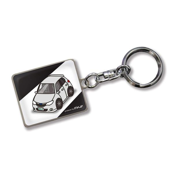 MKJP Custom Key Chain Subaru Impreza GH2 Base: Black, Silver