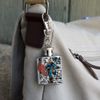 Superman Glowing Aura Stainless Steel 1oz Mini Flask Key Chain