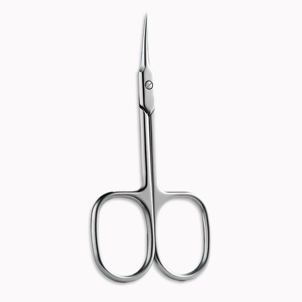 1 Pcs Nail Scissors, Professional Stainless Steel Curved Cuticle Scissors, Manicure, Toenail, Scissors Pointed Beauty Scissors for Trimming Eyebrows, Nose Hair, Toe Nail Care