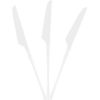 Disposable Heavy Weight White Plastic Knives 256pcs
