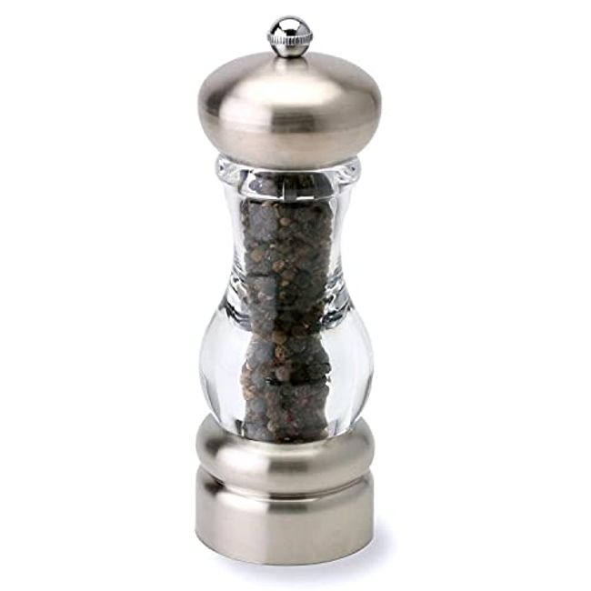 Olde Thompson 6 Caffe Wood Pepper Mill and Salt Shaker Set