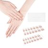 Danni & TONI Ref.3531Happy-Go-Lucky Gel Nail Stickers, Cured, Round French Nails, Short Nails, Long Lasting, Odorless, Waterproof, SGS Certified, Safe, Easy for Beginners, Self-Gel Nails, 28 Stickers, Pink