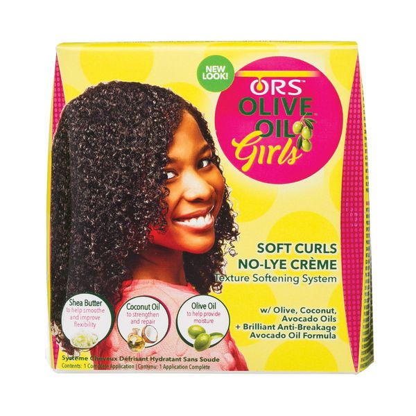ORS Olive Oil Soft Curls No-Lye Creme Texture Softening System