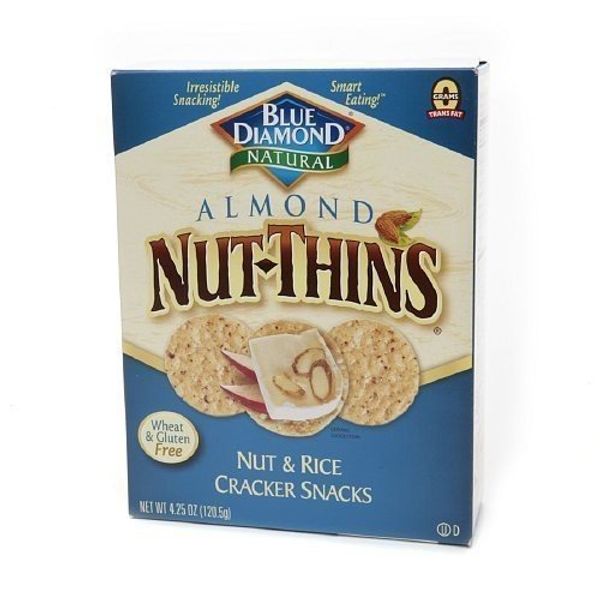 Almond Nut-Thin Crackers (12 Boxes of 4.25oz) 4.25 Ounces ( Value Bulk Multi-pack)