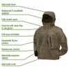 Frogg Toggs Men's Tekk Toad Breathable Waterproof Rain/Wading Jacket, Stone, Medium