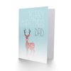 Wee Blue Coo CARD CHRISTMAS DAD DEER SNOW