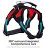 Dog Harness Mesh Breathable Comfortable Pet Vest No Pull Adjustable Soft Padded Dog Power Strap (Red)