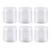 6PCS 200ML 1OZ Empty Refillable Transparent Plastic Cream Bottle with Clear Screw Lid Portable Cosmetic Make Up Sample Storage Container Jar Holder for Mask Lotion Lip Balm Eye Cream