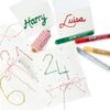 tesa UK Glitter-Deco Glue Pens Assorted Intense Vibrant Colours - Pack of 6