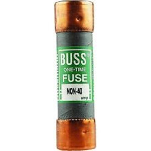 Bussmann NON-40 40 Amp One-Time Cartridge Fuse Non-Current Limiting Class K5, 250V UL Listed by Bussmann