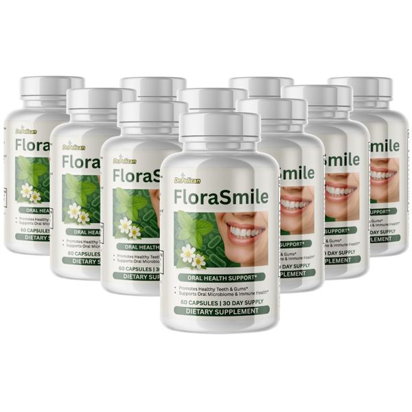 FloraSmile- Oral & Immune Support- 10 Bottles-600 Capsules