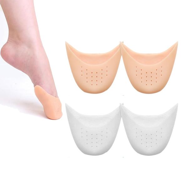 WBZOWRB Zehenschutz Silikon Soft Gel Zehenkappen Zehenschoner Ballett Spitzenschoner Metatarsal Pads Schutz Für Spitzenschuhe Ballettschuhe High Heel Pumps Schmerzlinderung, 2 Paar