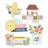 Simple Stories Fresh Air Layered Chipboard Die-Cuts-5/Pkg