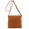 DELUXITY Lightweight Medium Crossbody Bag with Tassel (Tan)