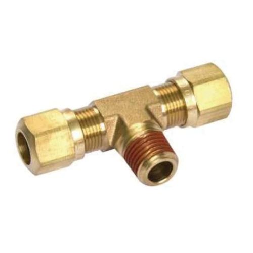 Fortpro Air Brake NTA Compression Fitting Male Branch Tee, 3/8" Tube & 3/8" Tube & 1/8" Thread, Replaces 38138-5 PACK | F229060