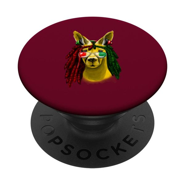 Reggae, cooles Känguru, Dreadlocks, Dreads, Rasta, Rastafari PopSockets mit austauschbarem PopGrip