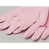 Workhands N-121 Medium Thick Natural Rubber with Fleece Lining (Pink,M)