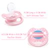 LittleForBig Bigshield Generation-II Adult Sized Printed Pacifier Trans Pride Pattern Pink
