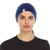 Merino Wool Reversible Headband Ash Gray/Navy Blue One Size