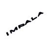 2Pc 1964 64 Impala Quarter Panel Emblems 3D Badge Letters Nameplate Replacement for Impala (Gloss Black)