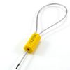 50pcs Numbered Security Cable Seals Tamper Proof Steel Wire Cable Tags Pull-Tite Trailer Seals Cable Ties-Strap (Yellow)