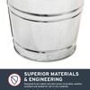 Behrens 1208GS Steel Galvanized Utility Pail 8-Quart
