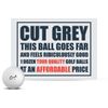 Cut Golf Cut Grey Golf Balls, White