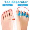 GWAWG 3 Pairs Toe Separator Toe Dividers Stretchers Spacers Use for Manicure Relaxing Toes for Men Women