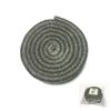 Alevar Round Felt Eraser for Chalk Board Diameter 9 cm, 1, Black/Slate