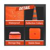 RoadHero 36 Inch [4 Pack] Collapsible Traffic Safety Cones, Multi Purpose Pop...
