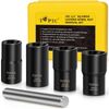 Topec 5PCS Lug Nut Extractor Set, 1/2-Inch Drive Wheel Lock Removal Kit, 17-2...