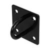 Eye Plate 50 x 50 mm with Eyelet Galvanised Black