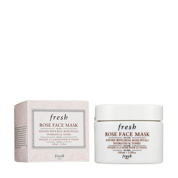 Fresh Rose Hydrating Treatment Face Mask with Rose Petals 3.4oz (100ml)