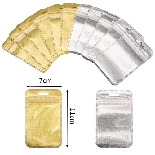 Jomnvo 100 Pieces Diamond Painting Ziplock Bags Diamond Painting Accessories Diamond Painting Tools Delicate Bags, 7 * 11cm