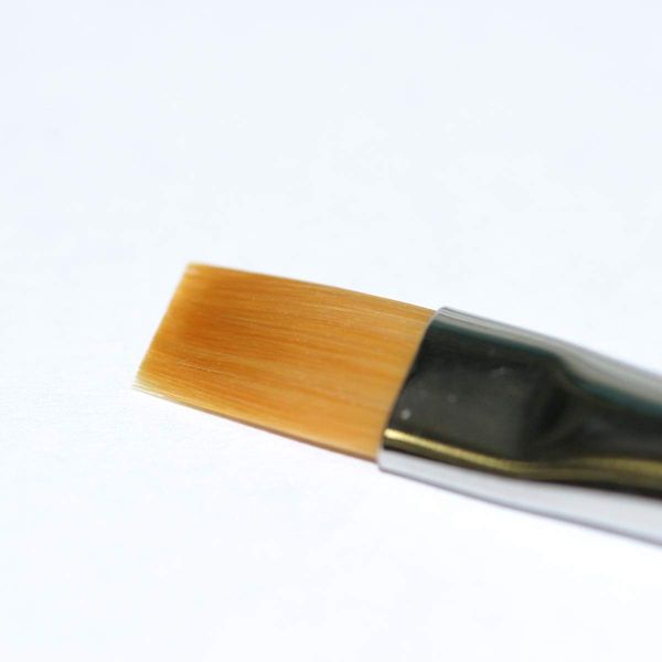Tamiya 87047 High Finish Flat Brush No. 2 Model Making Accessories Craft Tools Model Making Accessories, Grey, Silver