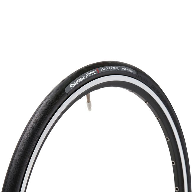 Panaracer Clincher Tire, 20 x 1 1/8 Minutes, S, 8W2081MNTS-B, Black (Small Wheel Car, Folding Bicycle, Street Riding, Commuting)