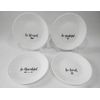 ❤️ 4 Corelle SENTIMENTS 6.75" Appetizer Plates BE THANKFUL GRATEFUL KIND BLESSED
