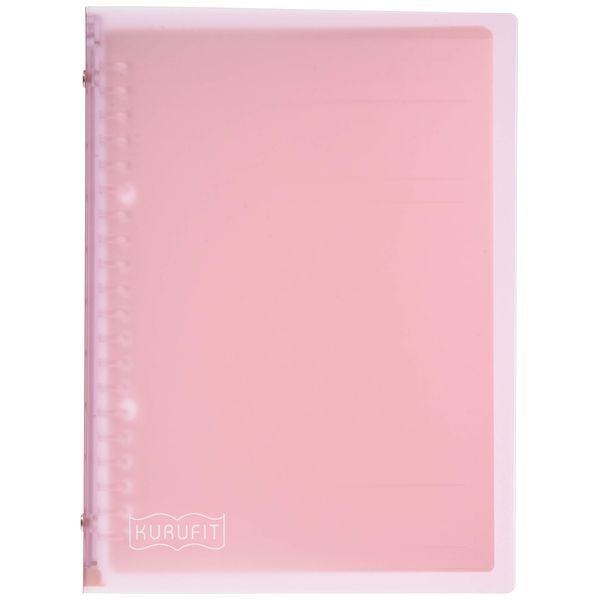 Maruman F091-38 Loose Leaf Binder A5 Crufit 20 Holes, Light Pink, 4 Pack