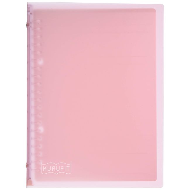 Maruman F091-38 Loose Leaf Binder A5 Crufit 20 Holes, Light Pink, 4 Pack