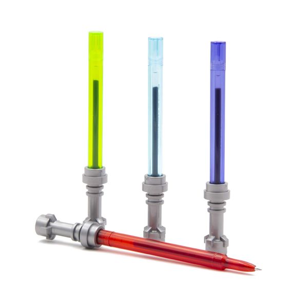 IQ LEGO Star Wars Lightsaber Gel Pen Set - 4 Pack Gel Pens (52875) - Set for Back to School, College, or Office