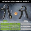 2 Pack Grip Strength Trainer, Adjustable Resistance 10-130 lbs Hand Gripper