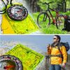 ORIGINCOM Scale Scale Compass Base Blade Compass for Climbing Map Orienteering Hiking Loupe Ruler Map Compass Small Lightweight CPDC361