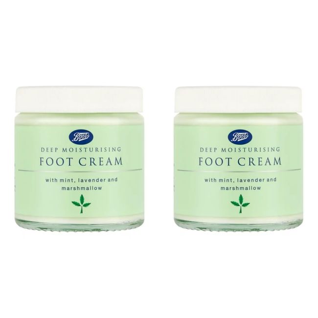 Boots | Deep Moisturising Foot Cream - With Mint, Lavender & Marshmallow | 100mL [ x2 Pack ]