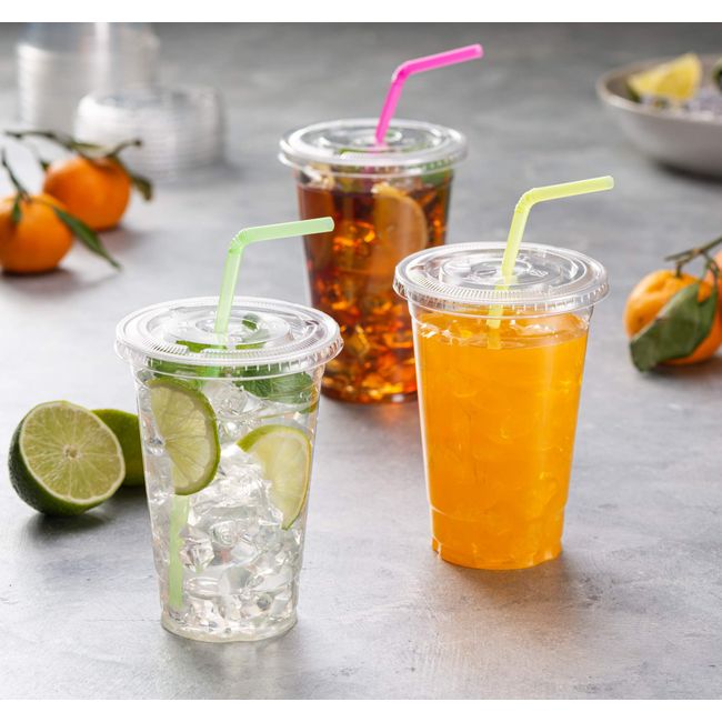 Disposable PET Plastic Juice Cups and Lids - Buy Plastic Juice