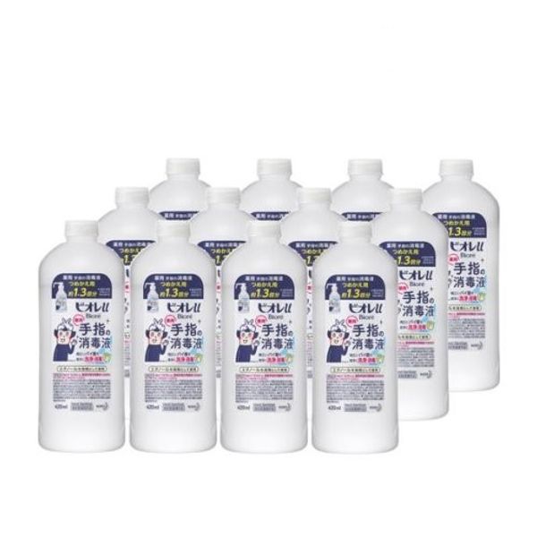 Biore u Hand Sanitizer Refill (420ml x 12 pack) Kao [Viruses, Bacteria] (Ships from Saitama Logistics Center)