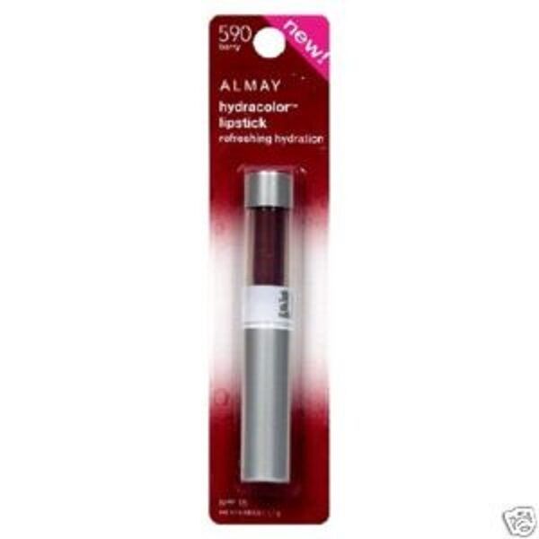 Almay Hydracolor Lipstick w/ SPF 15 Full Size Berry 590 NEW Free S&H