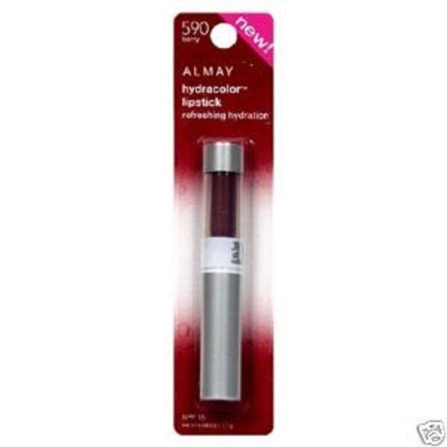 Almay Hydracolor Lipstick w/ SPF 15 Full Size Berry 590 NEW Free S&H